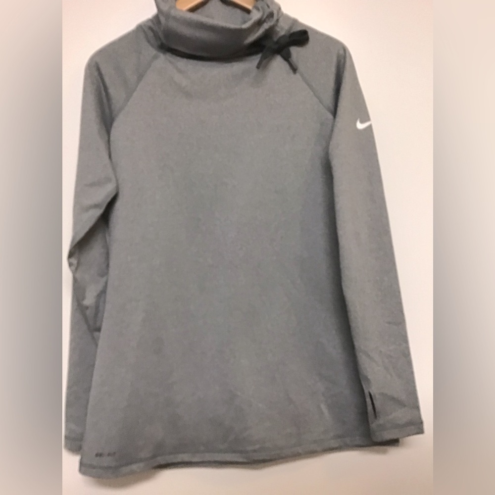 Nike Pro Dri-fit Long-sleeve Grey Winter Running Top Extra Large NWOT